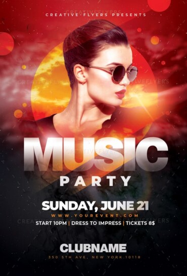 Summer Music Party Flyer