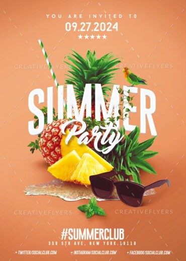 Summer Party Flyer Templates