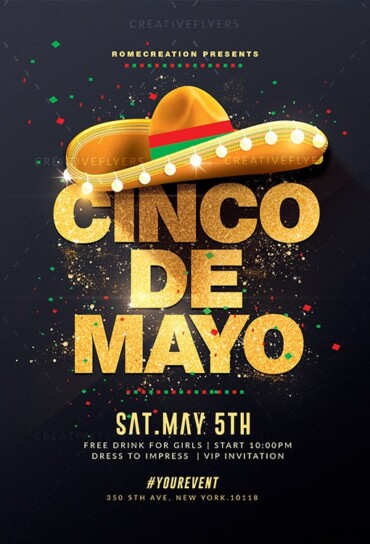 Cinco de Mayo flyer for adobe photoshop