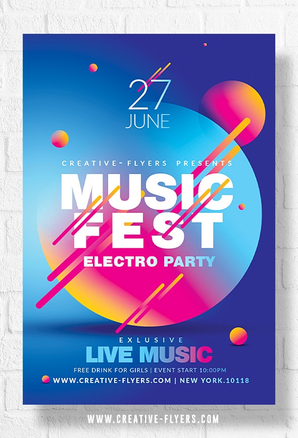 Music Festival Poster template