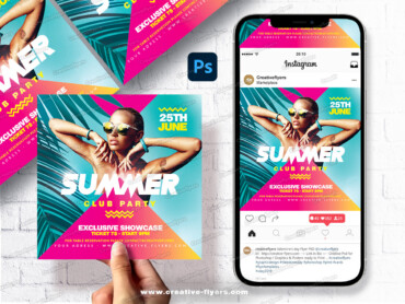 Summer event Design (5) Tropical Energy Flyer Creation