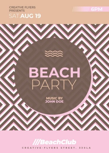 Beach Party psd flyer