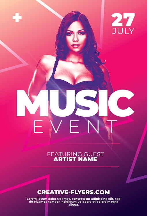 Gradient Music Event Flyer