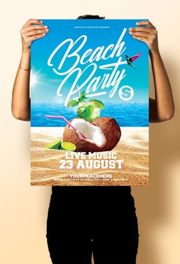 Beach Poster Template Beach Poster Template