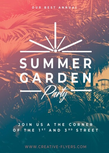 Summer Garden Invitation templates