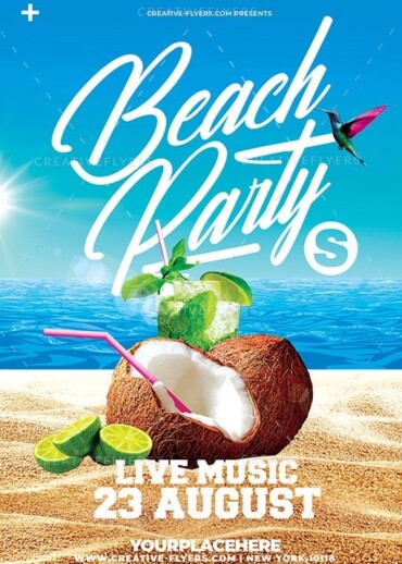 Summer beach Party Flyer