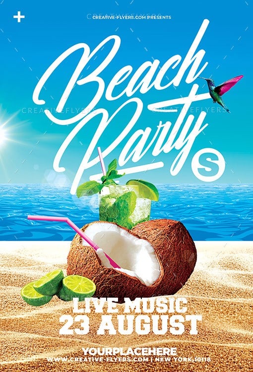 Summer beach Party Flyer