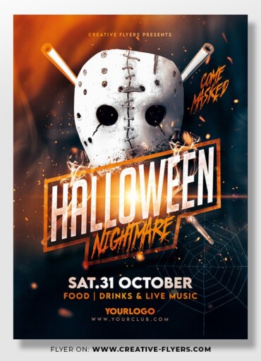 Halloween party flyer