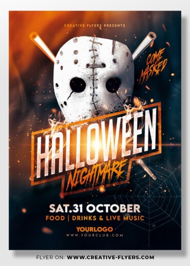 Halloween party flyer