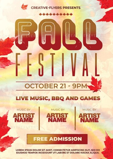 Fall Festival Flyer Template
