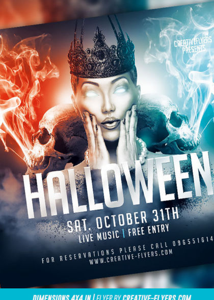 Halloween Flyer PSD