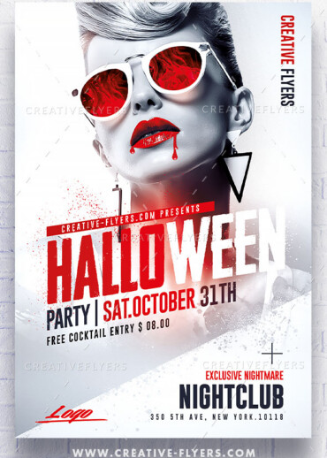 Halloween flyer design