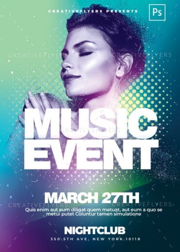 Music Event flyer template
