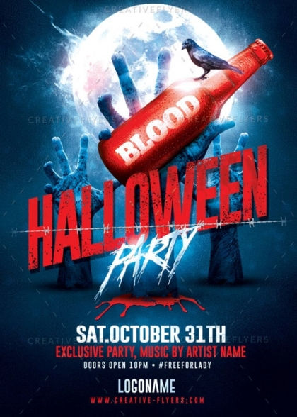 Spooky Halloween Flyer Template
