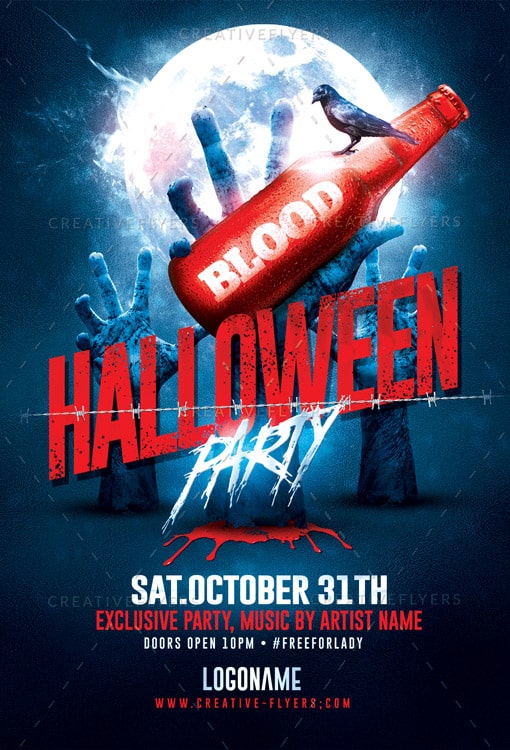 Spooky Halloween Flyer Template