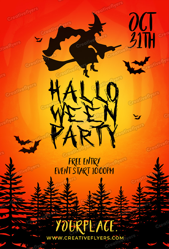 Spooky Halloween Party Flyer