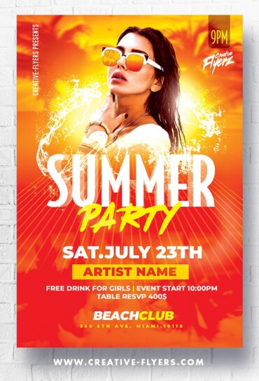 Summer Music Party Flyer