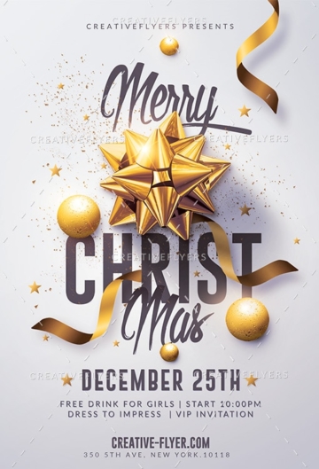 Classy Christmas Flyer Template