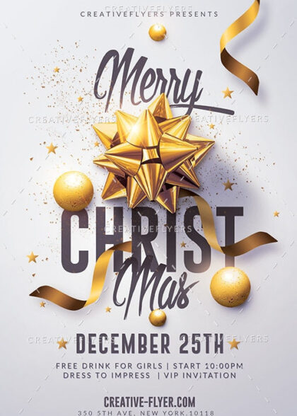 Classy Christmas Flyer Template