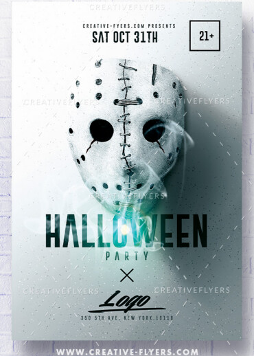 Minimalist Halloween Flyer