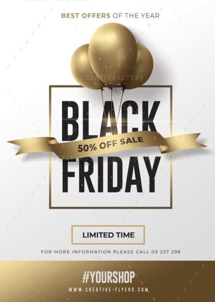 Black Friday Flyer Psd