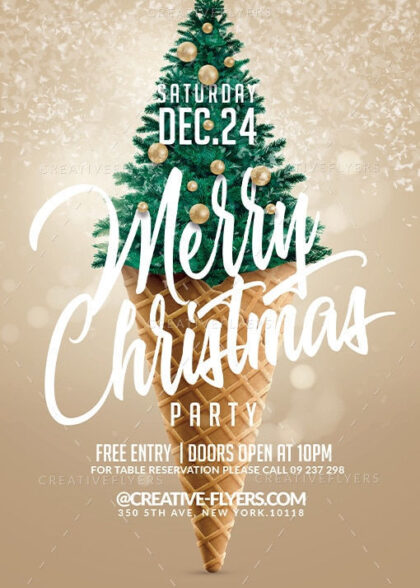 Merry Christmas Party Flyers