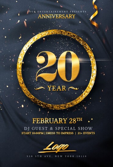 Birthday Invitation Flyer Psd