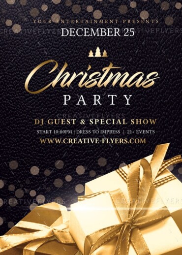 Elegant Christmas Party Invitation