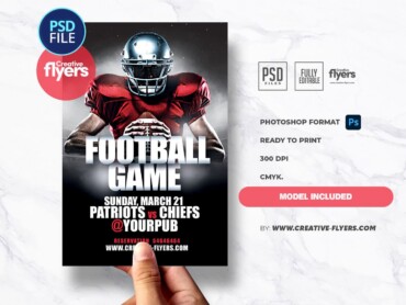American football flyer template (2) American football flyer template
