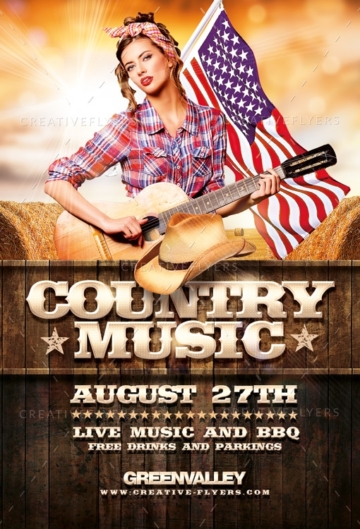 Country flyer template