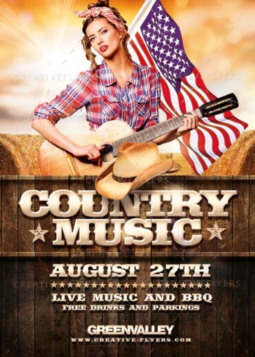 Country flyer template