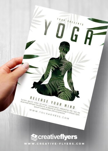 Minimalist Yoga Class Flyer