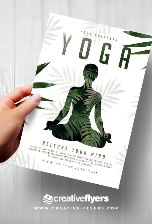 Minimalist Yoga Class Flyer