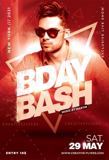 Nightclub Birthday Bash flyer