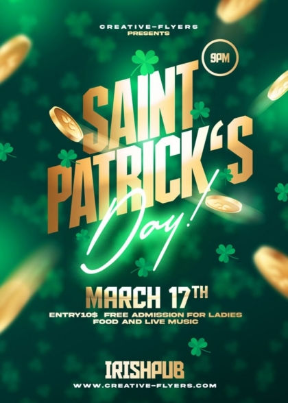 St Patrick's Day Flyer