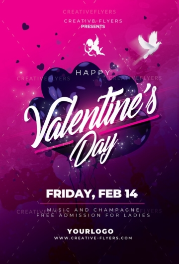 Valentines Day Flyer Design