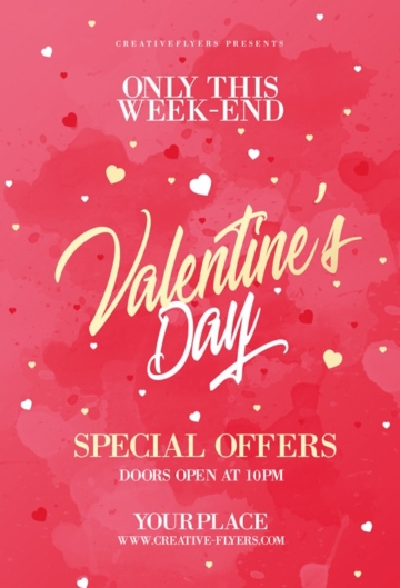 Valentines Day Special Offer flyer