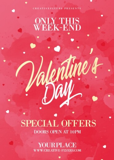 Valentines Day Special Offer flyer