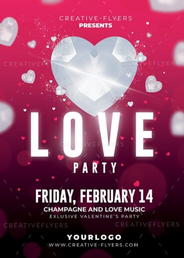 Valentines Love Party Flyer