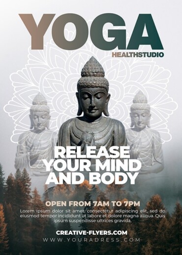 Yoga Class Flyer Template