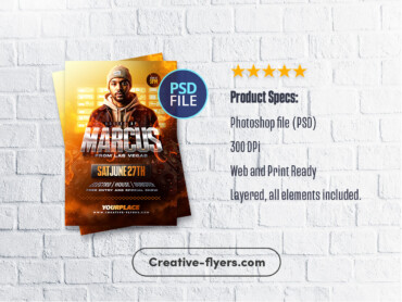 Dj Nightlife Flyer Design (2) Vibrant Party Flyer with Urban Vibes