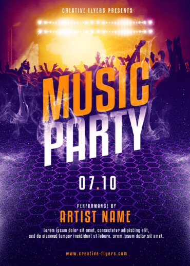 Dynamic Music Event Flyer Design