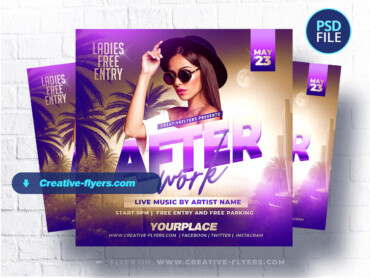 Elegant after-work event flyer (2)