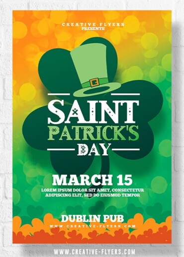 Saint Patrick's Day flyer