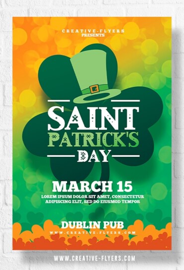 Saint Patrick's Day flyer