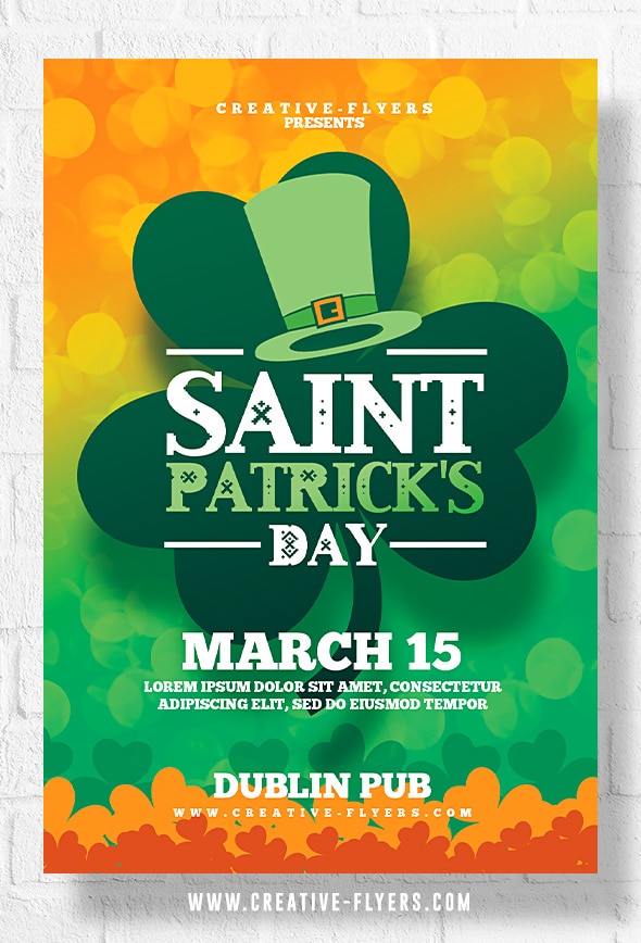 Saint Patrick's Day flyer