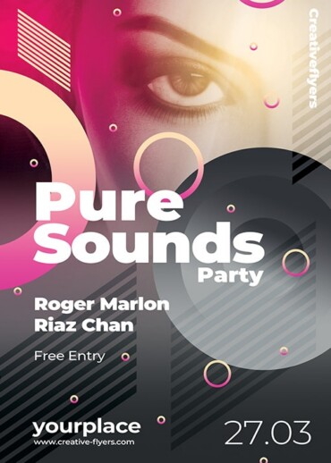 Sounds Party Flyer Psd