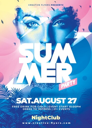 Summer Party Poster Template