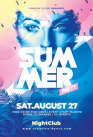 Summer Party Poster Template