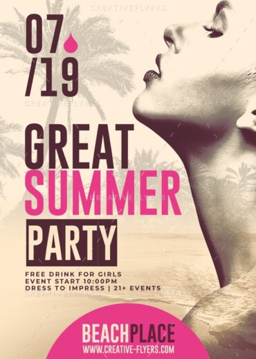 Great Summer Party Flyer